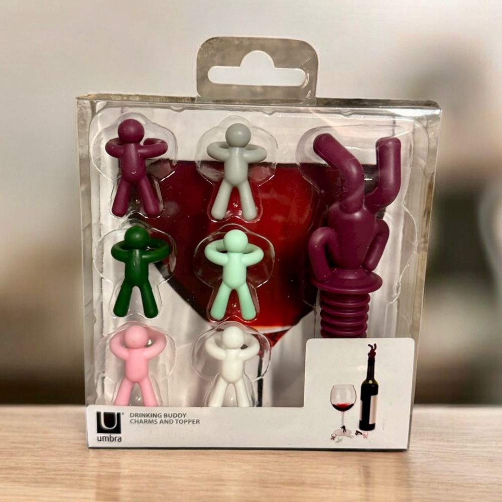 New Umbra Bottle Stopper and Glass Markers party girls night party hosting
